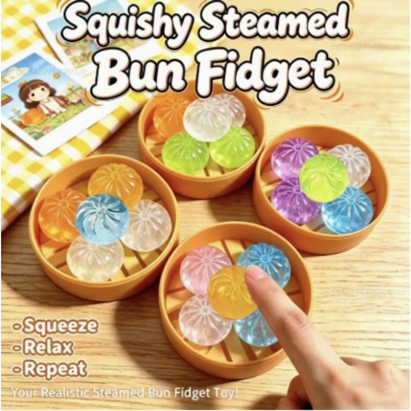 Kids Toys Under $5 - New Mini Crystal Bun Squeezing Le