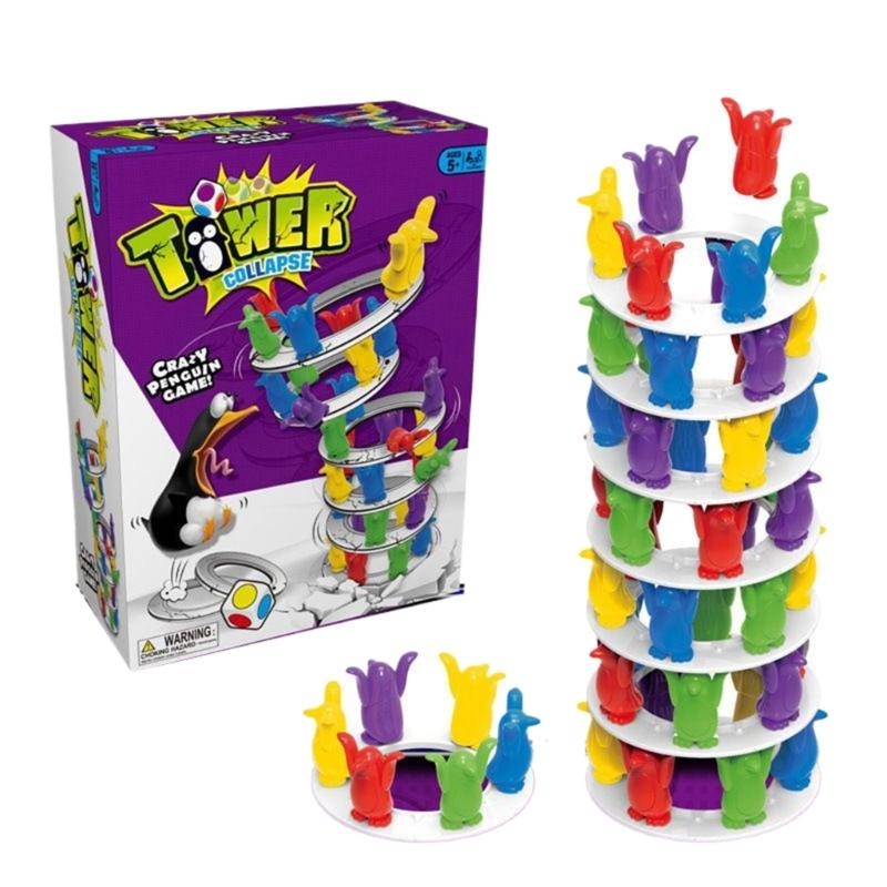 Kids Quirky Toys - Tháp Stacking Game Build Block Toppling