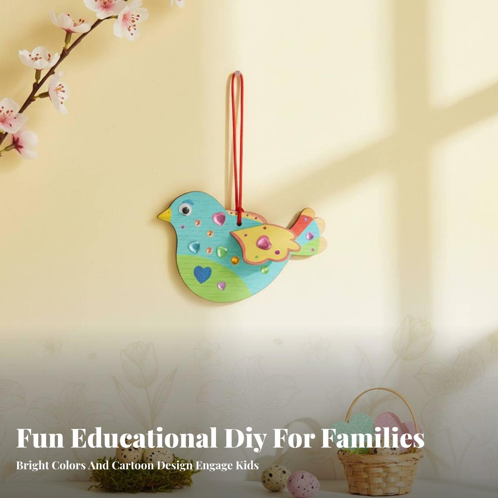 DIY Wooden Bird Ornament Craft - đánh giá và giá Wooden Puzzle Kids