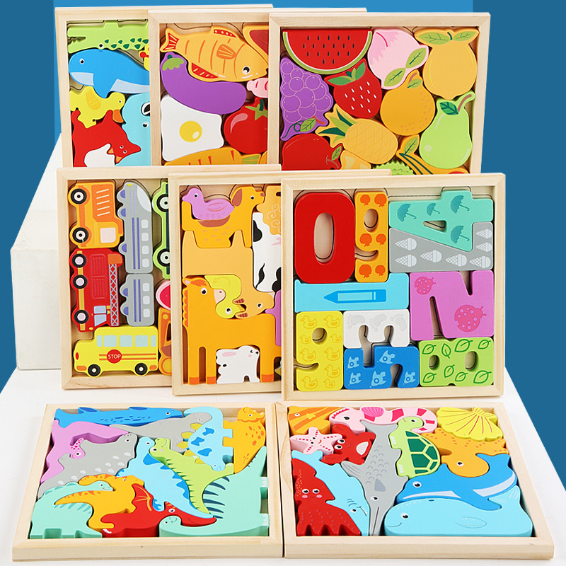 1pc 16.6cm Wooden Jigsaw Puzzl - đánh giá và giá Wooden Puzzle Kids