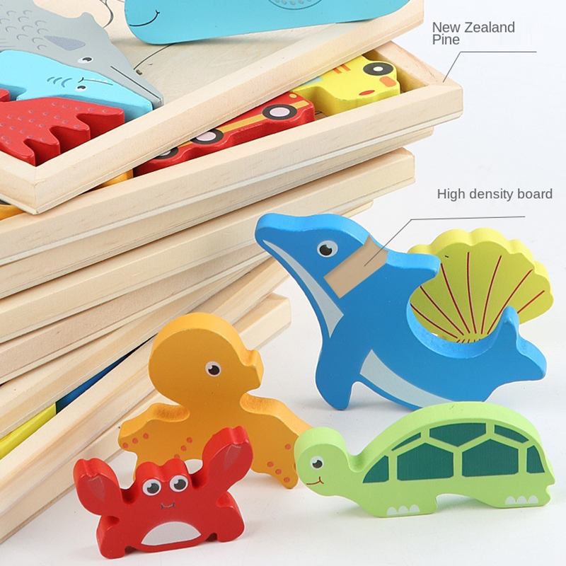 1pc 16.6cm Wooden Jigsaw Puzzl - đánh giá và giá Wooden Puzzle Kids