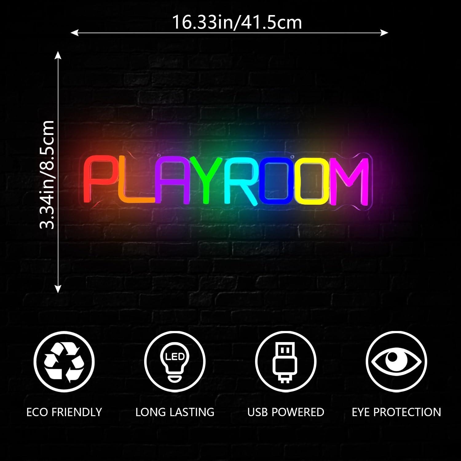 Playroom Neon Sign USB Dimmabl - đánh giá và giá Kids Play Zone Toys