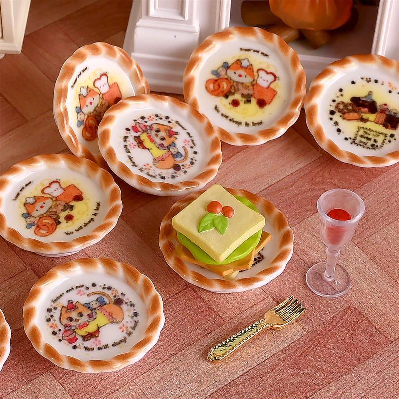 10Pcs/set Dollhouse Miniature  - đánh giá và giá Kids Toys Dog