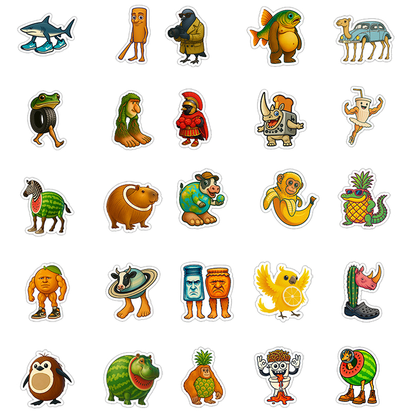 50PCS Abstract Quirky Animal G - đánh giá và giá Kids Quirky Toys