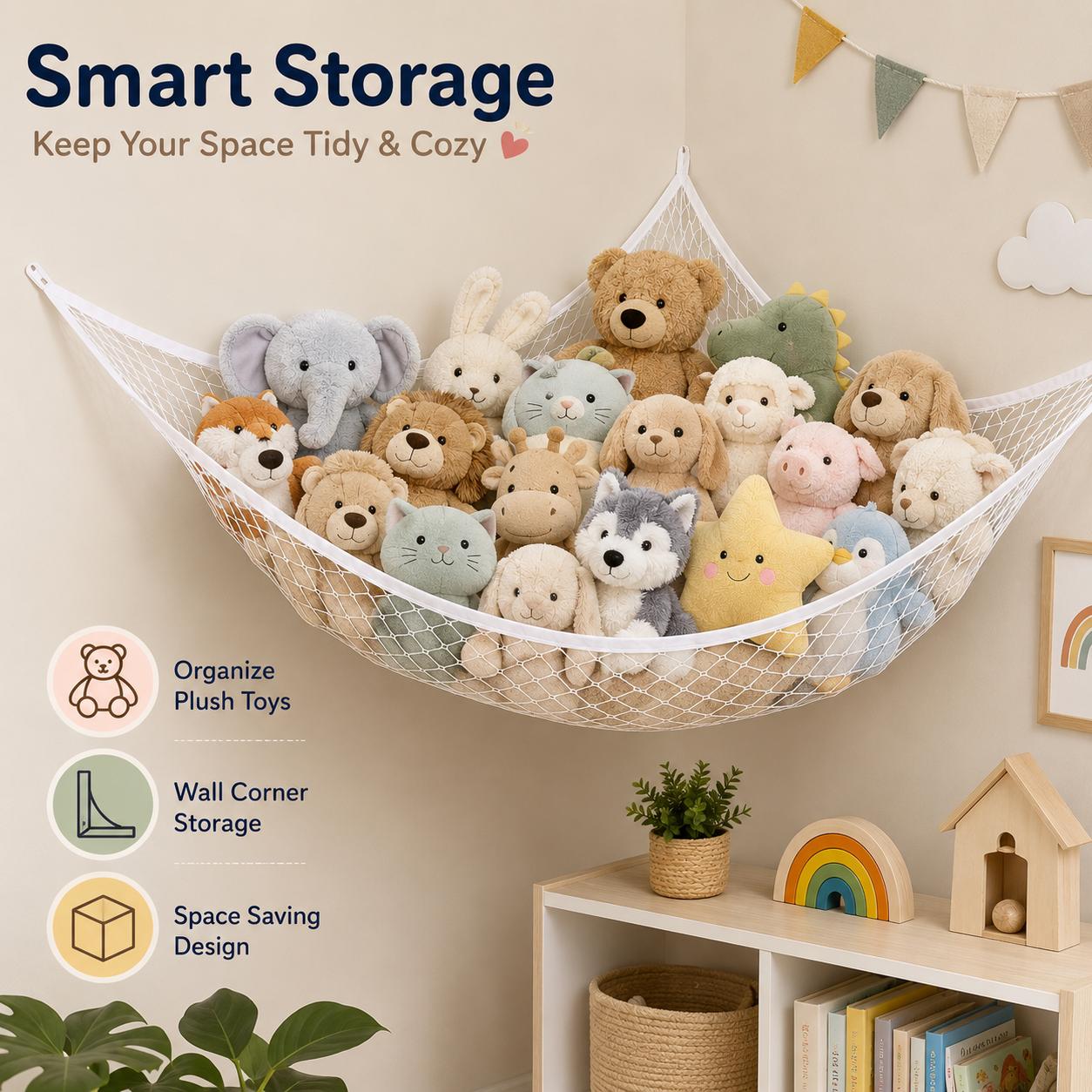 Mesh Toy Storage Hammock Hangi - đánh giá và giá Kids & Toys Expo Saudi Arabia