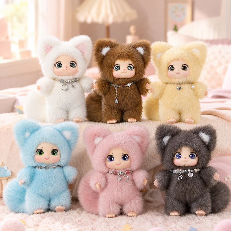 18cm New Cute Family Fox Plush - đánh giá và giá Kids Toys Bag