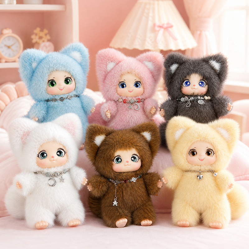 18cm New Cute Family Fox Plush - đánh giá và giá Kids Toys Bag