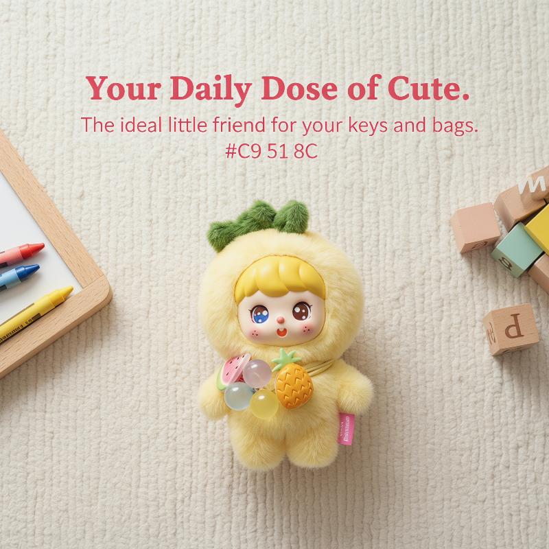 Cute Fruit Plush Doll Keychain - đánh giá và giá Kids Toys Bag