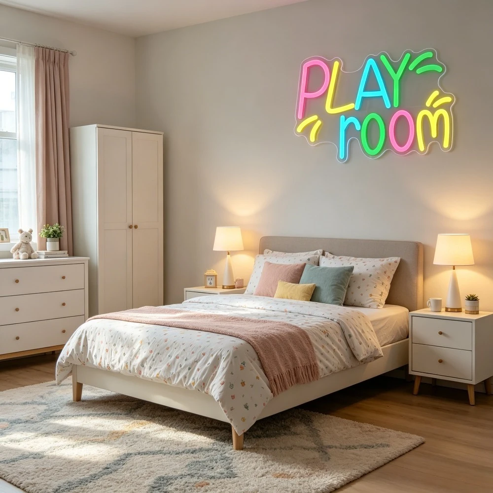 Play Room Neon Sign for Wall D - đánh giá và giá Kids Play Zone Toys