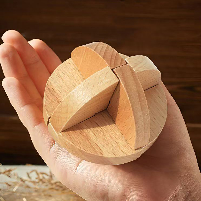 Classic Lu Ban ball Wooden Bra - đánh giá và giá Wooden Puzzle Kids