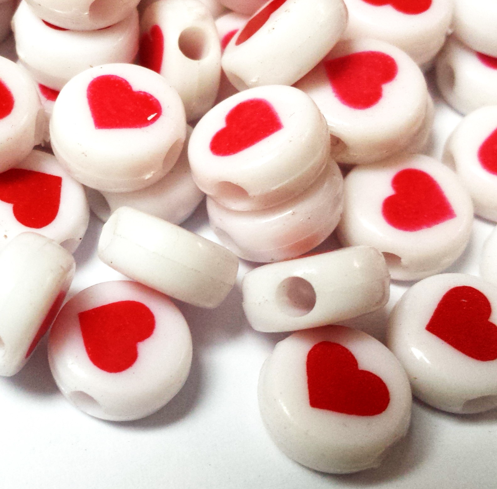 200pcs, 10mm, Round Heart Bead - đánh giá và giá Kids Toys In Wholesale