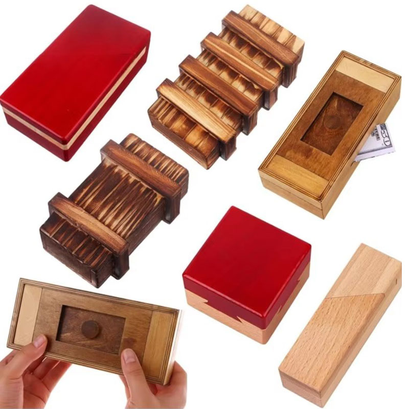 Wooden Puzzle Box with Secret  - đánh giá và giá Wooden Puzzle Kids